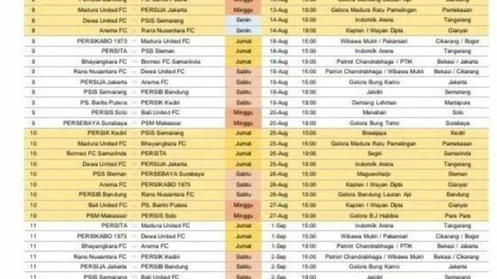 Jadwal Lengkap Kompetisi Bola Pekan Ini