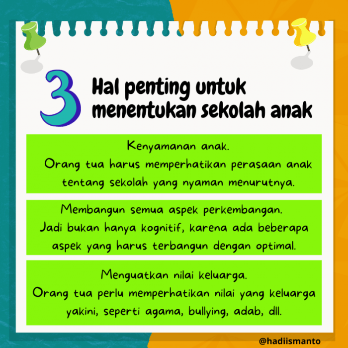 3 HAL YANG PERLU DIPERHATIKAN SAAT PILIH SEKOLAH 10 Hal Penting yang Harus Dimiliki Sekolah Modern