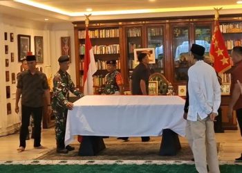 Jenazah Ryamizard Ryacudu Sampai di Rumah Duka Cikeas Bogor