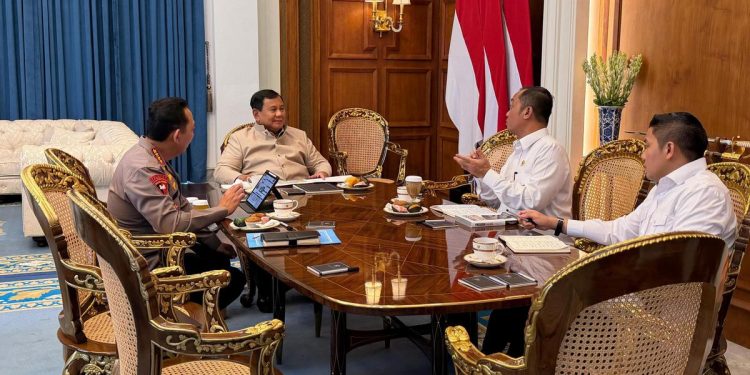 Prabowo dan Kapolri Bertemu di Istana Bahas Berbagai Isu Penting