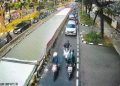 Perbaikan Jalan Mengakibatkan Lalu Lintas Padat dari Kebon Sirih ke Tugu Tani
