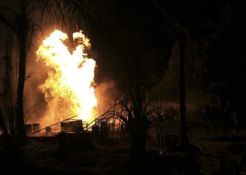 Sumur Minyak Konvensional di Aceh Timur Terbakar