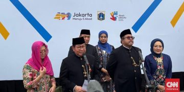 Jembatan Gembok Cinta Rasuna Didirikan di Atas Sungai Cideng