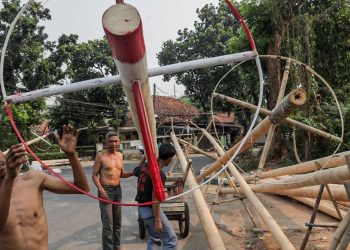 Batang Pinang Diperburu Menjelang Hari Agustusan