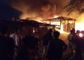 Bedeng dan Gudang Rongsokan di Denpasar Terbakar pada Malam Senin