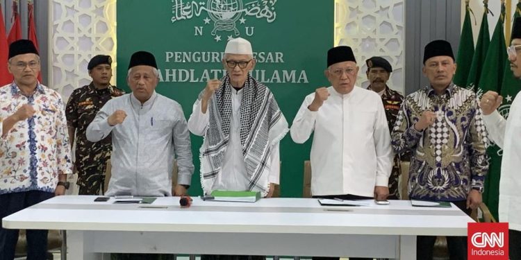 Gus Mus JK Ma’ruf Amin dan Istri Gus Dur dalam Perbincangan Penting