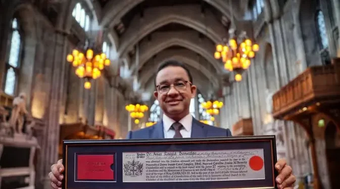 Anies Baswedan Dapat Penghargaan Kebebasan Kota London