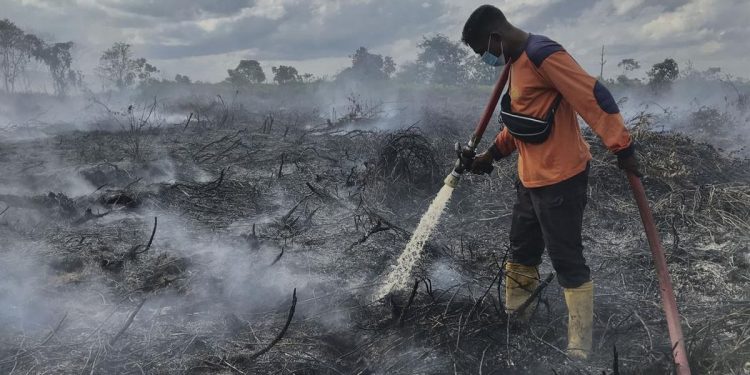 Bandara H Asan Sampit Tutup Total Bulan Oktober Karena Asap Kebakaran Hutan dan Lahan
